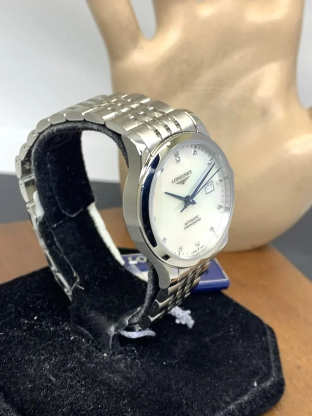 Longines Women's Watch L23214876 Swiss Automatic Mother of Pearl Diamond Dial